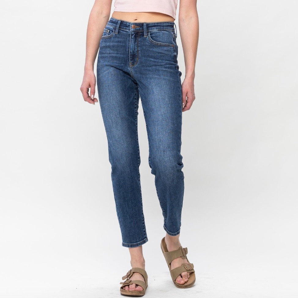 Judy Blue High Waist Pocket Shield Slim Fit Jeans