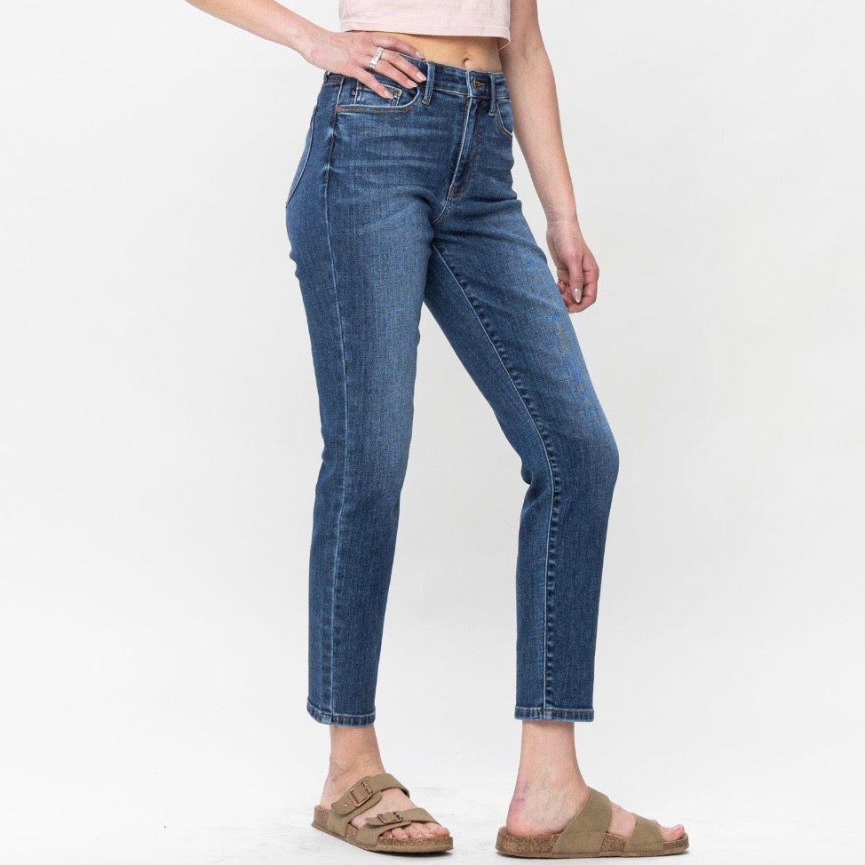 Judy Blue High Waist Pocket Shield Slim Fit Jeans