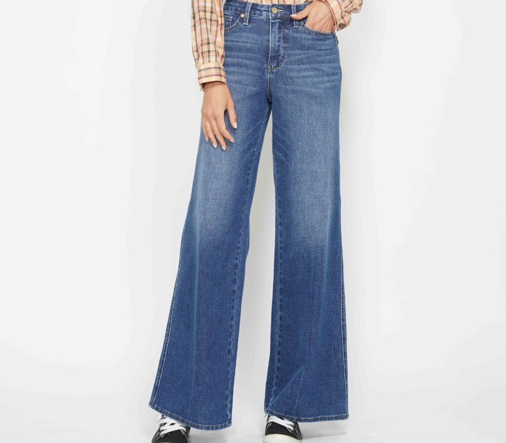 Judy Blue Quinn High Waist Tummy Control Retro Wide Leg Jeans