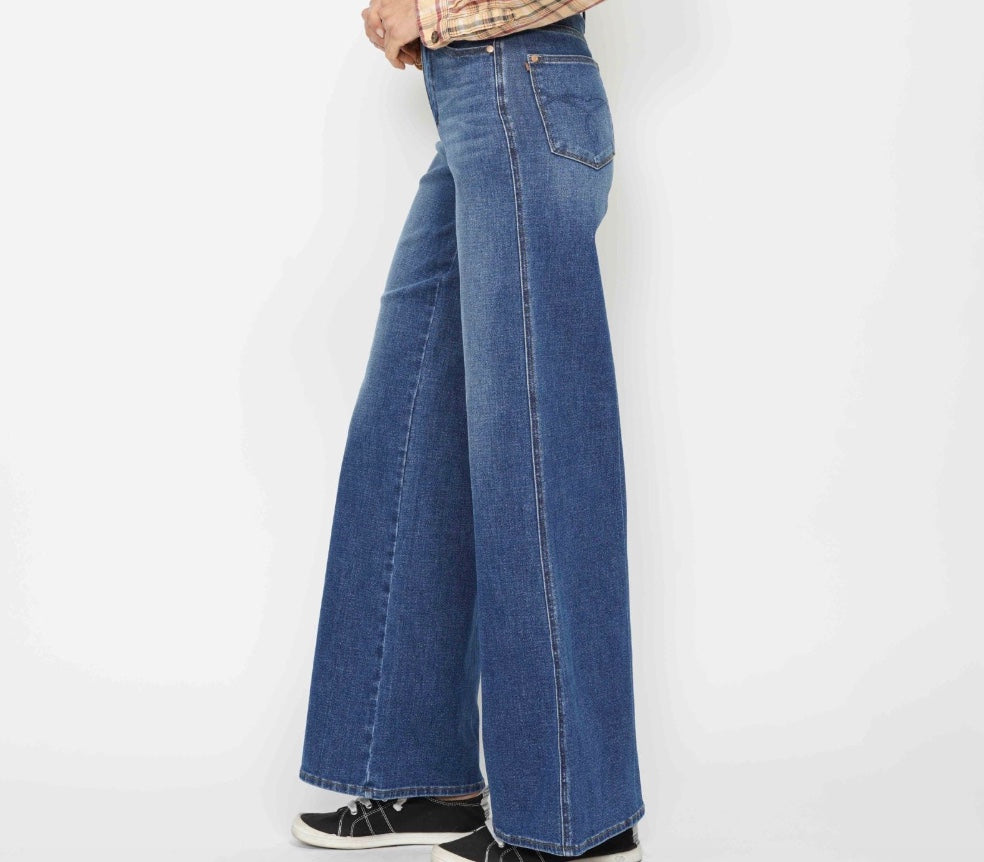 Judy Blue Quinn High Waist Tummy Control Retro Wide Leg Jeans