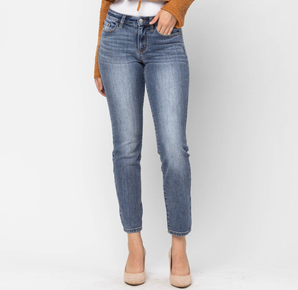 Judy Blue Mid Rise Classic Slim Fit Jeans