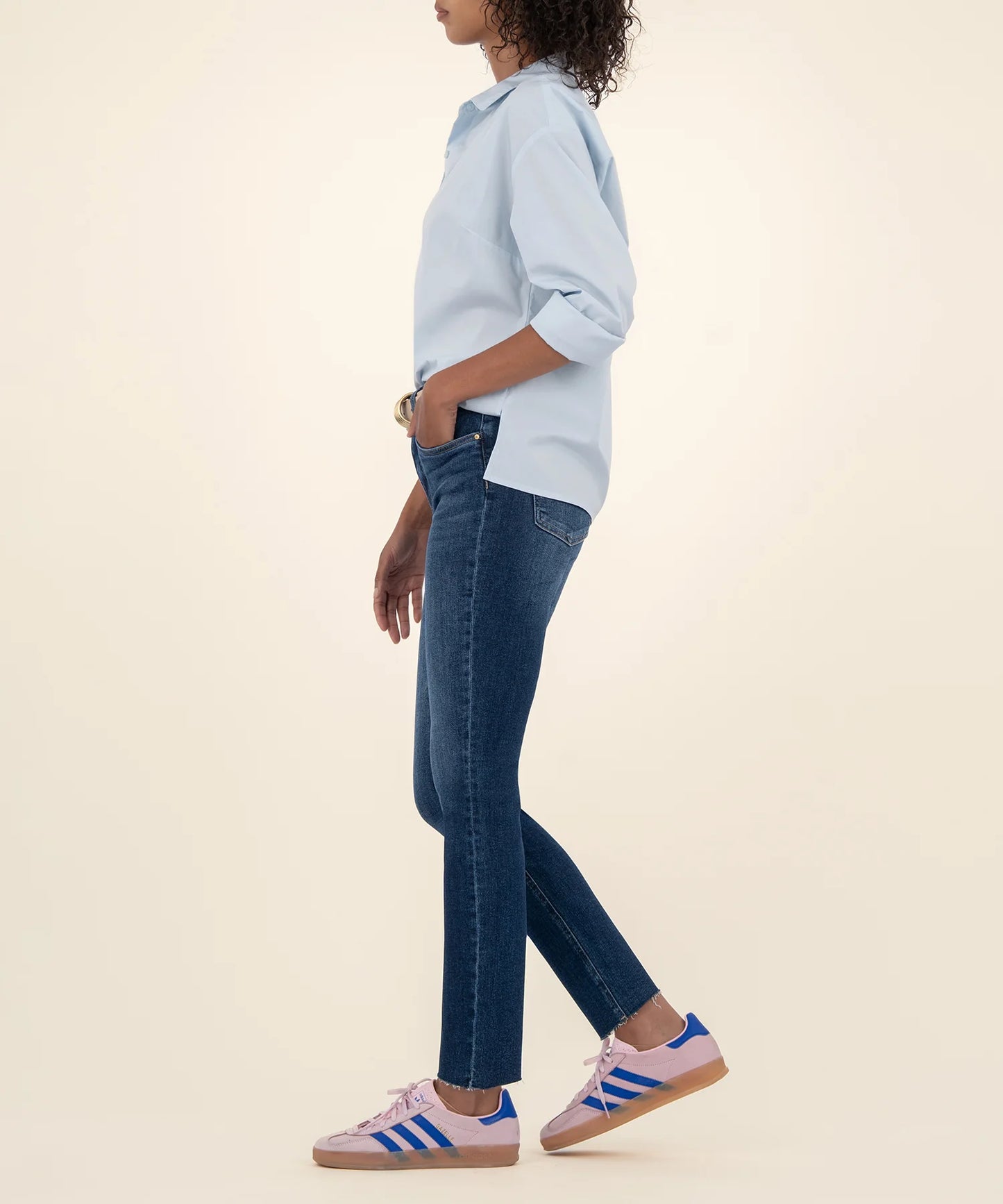 Kut From The Kloth Rachael High Rise Mom Raw Hem