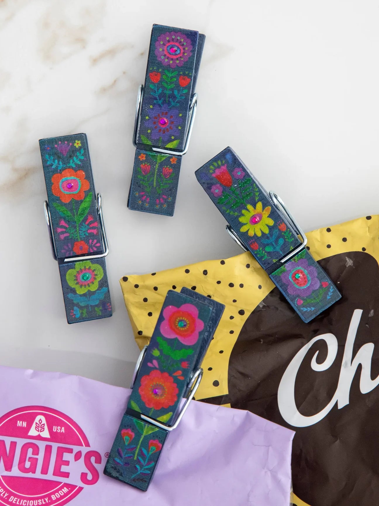 Folk Flower Happy Clips