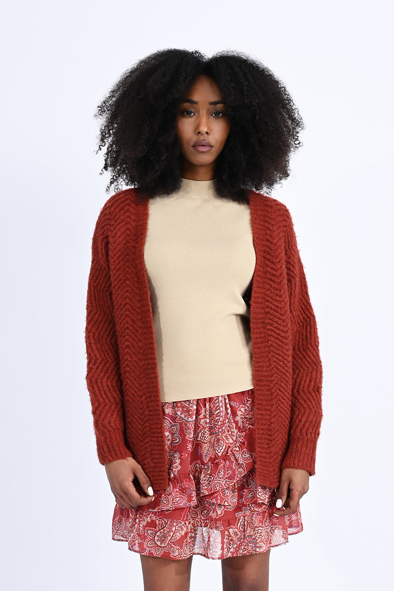Large Knit Cardigan
