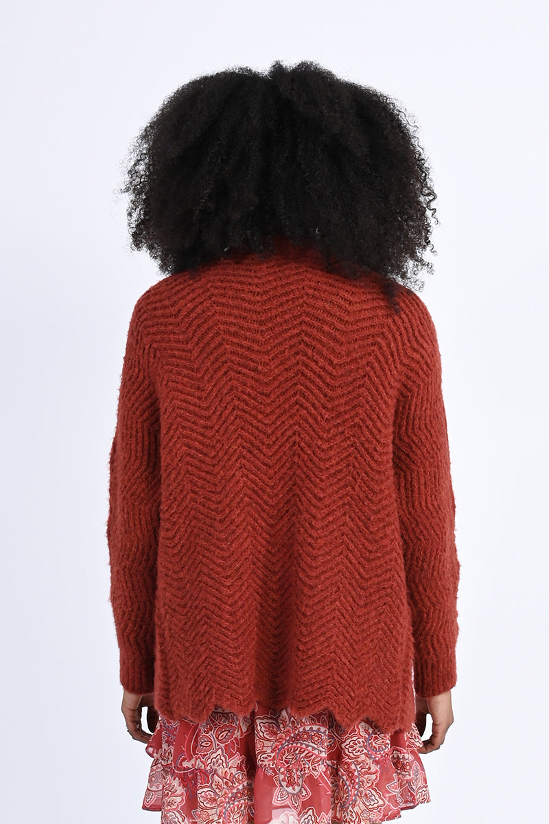 Large Knit Cardigan