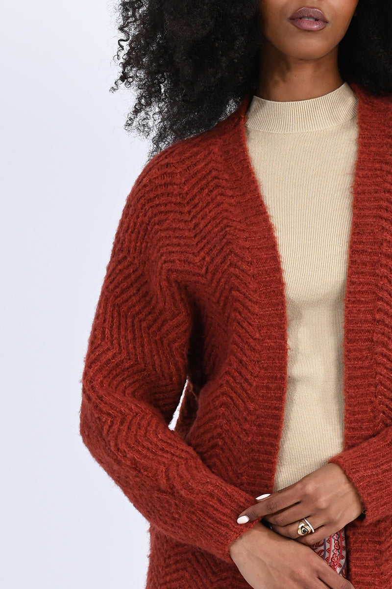 Large Knit Cardigan