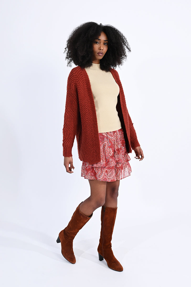 Large Knit Cardigan
