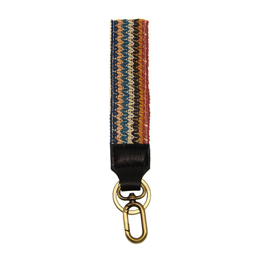 Multi Seven Row Woven Easy Find Wristlet