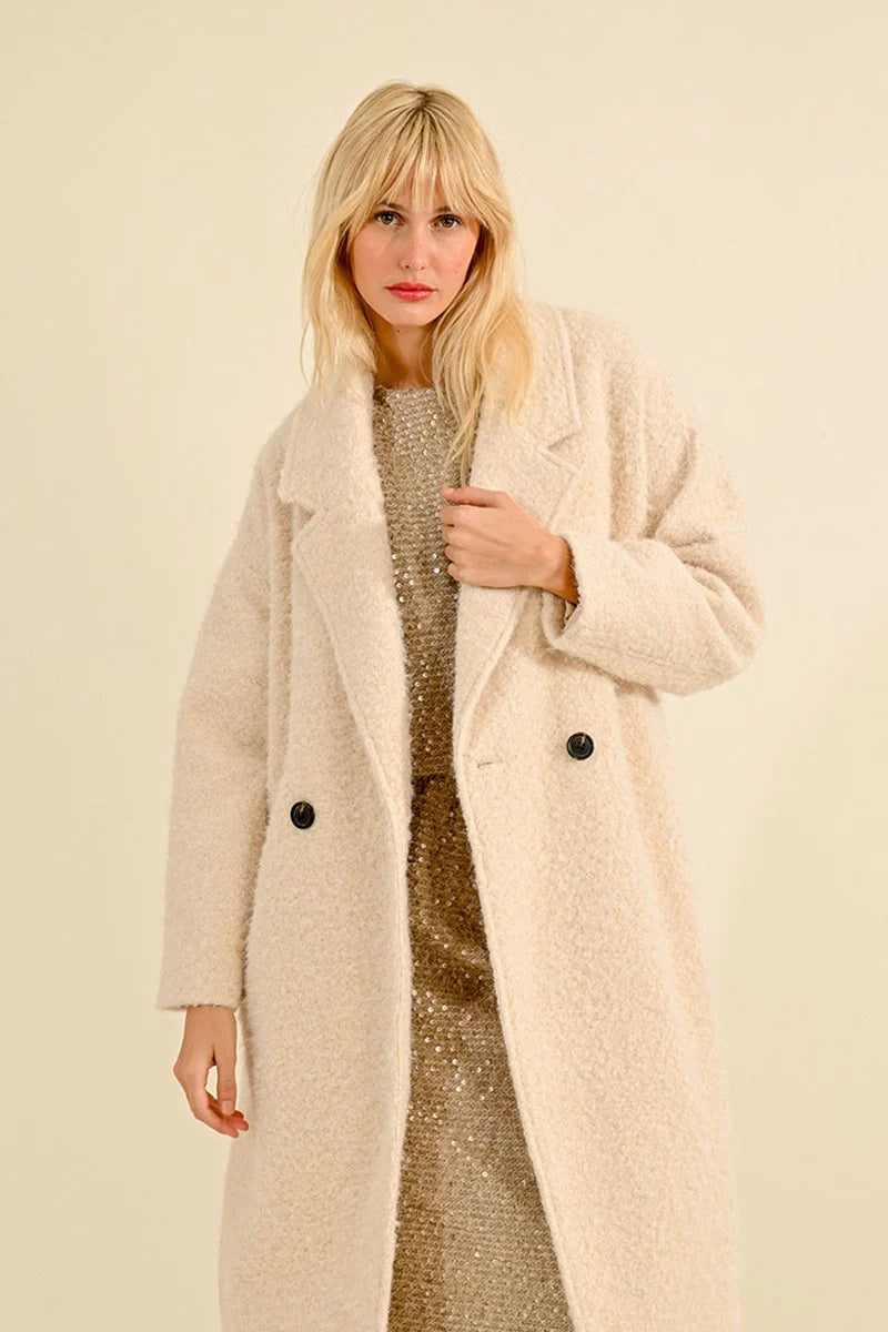 Long Faux Sheepskin Coat Pizzazz Beloit