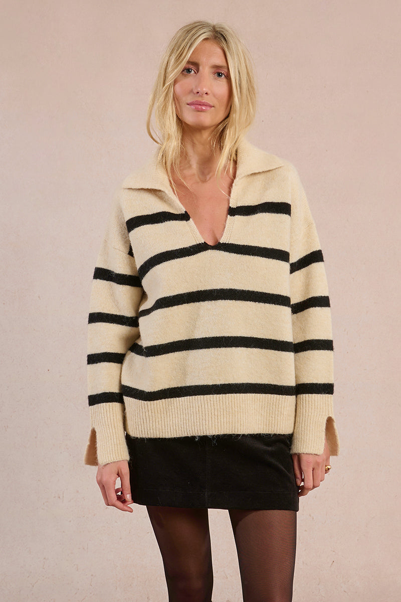 Cozy in Contrast Sweater