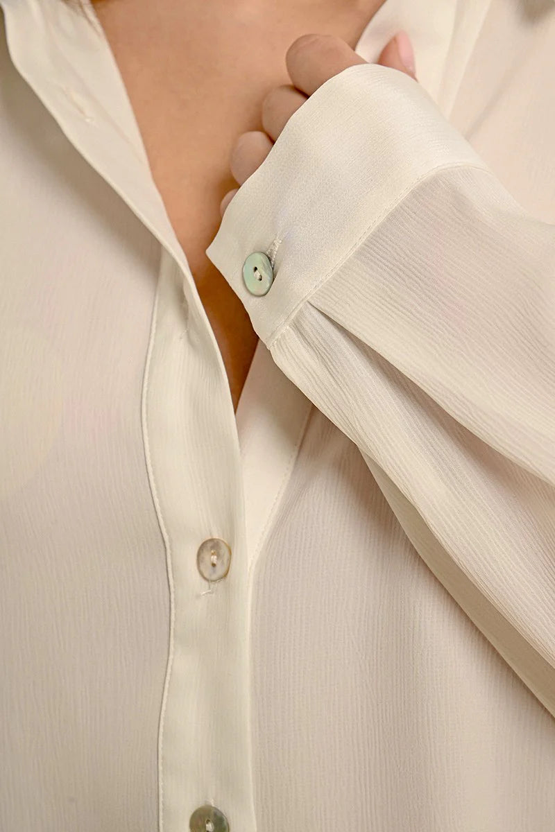 Oversized Drop Shoulder Button Up Shirt Pizzazz Beloit