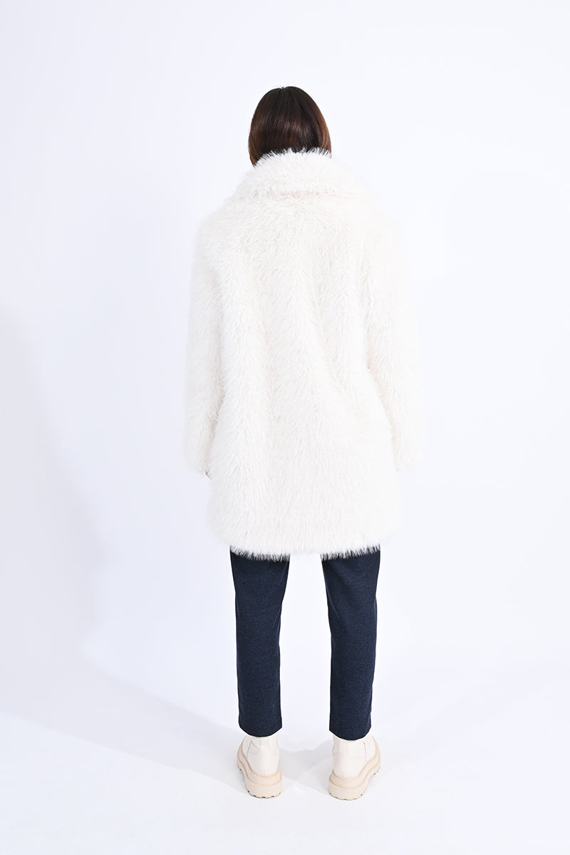 Snow White Faux Fur Coat