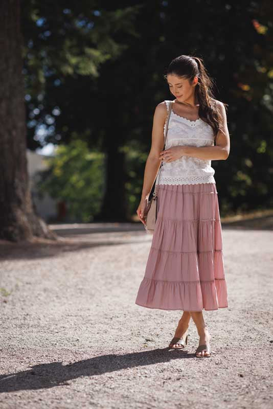 Elegant Embroidered Cotton Tank Top
