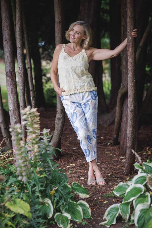 Elegant Embroidered Cotton Tank Top