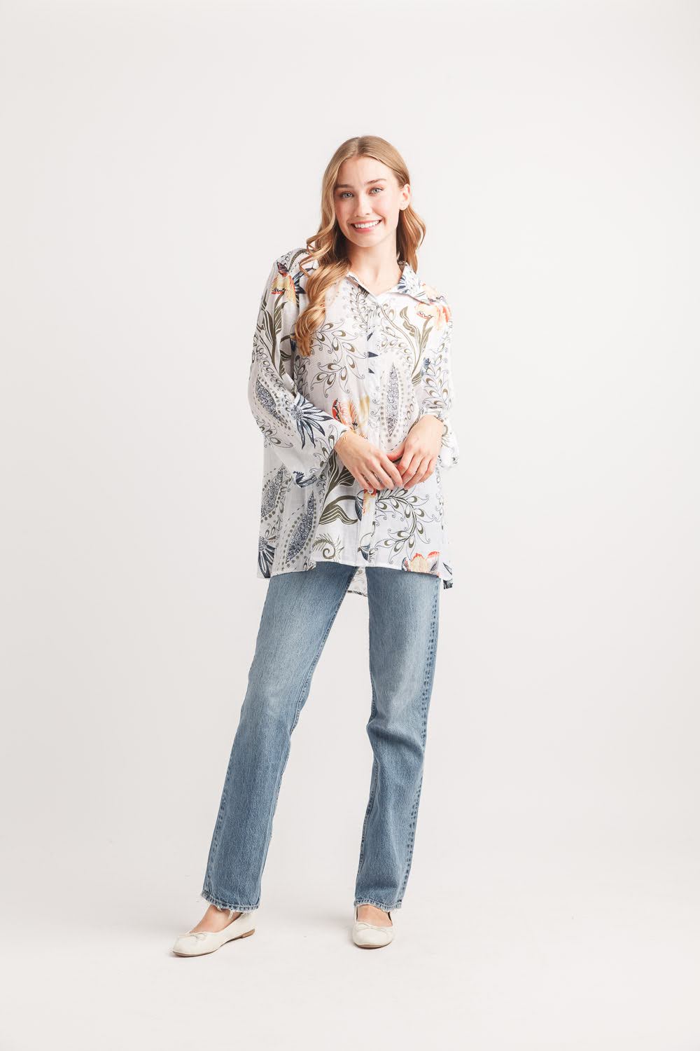 Sunny Days Floral Tunic