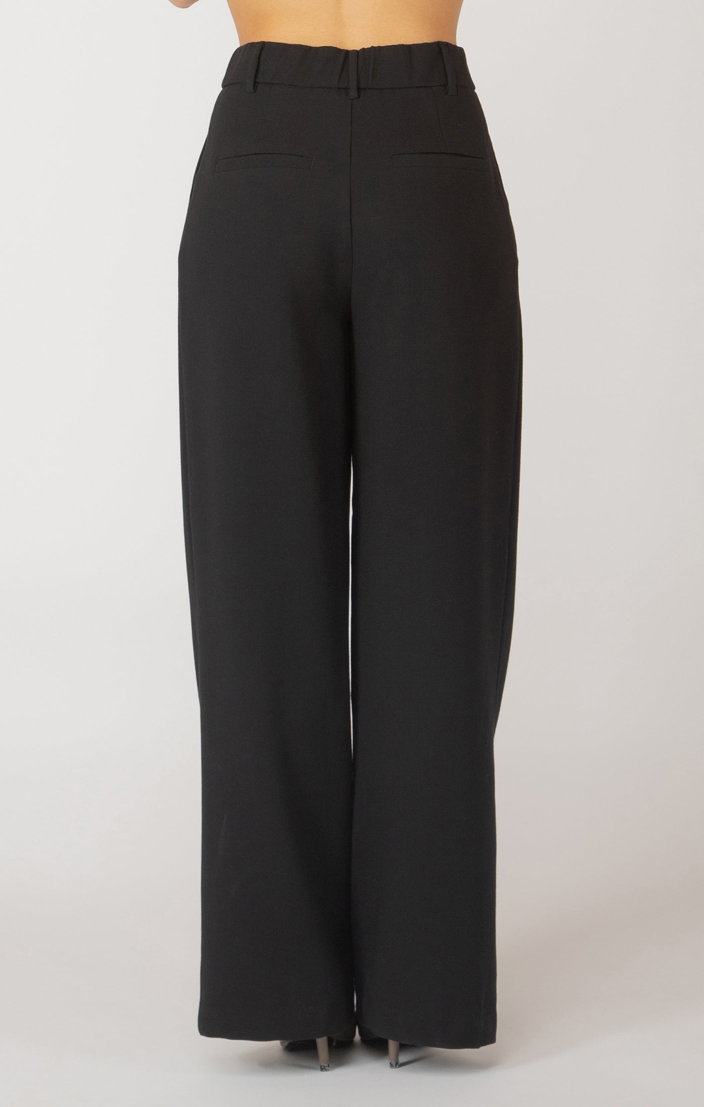 Pleated Wide Leg Trouser Pants Pizzazz Beloit