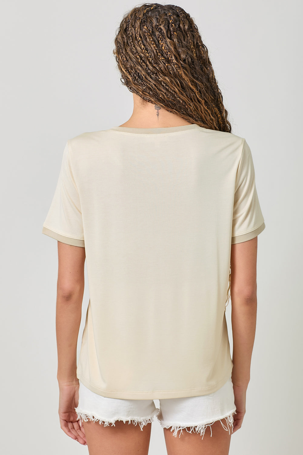 Soft Cupro Modal Essential Tee Back View Pizzazz Beloit