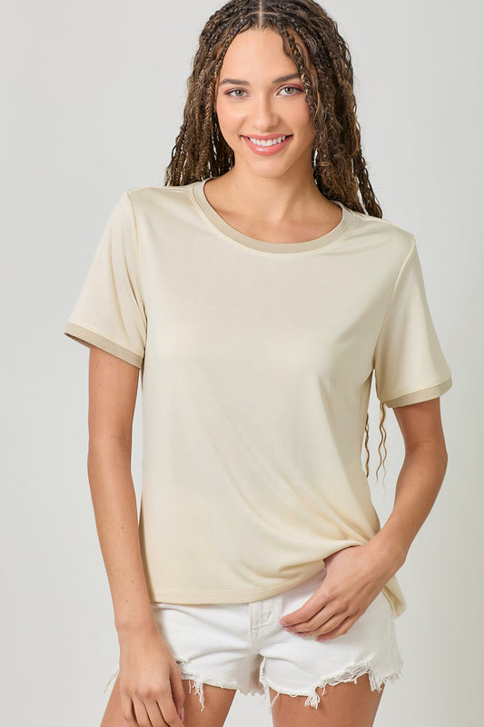 Soft Cupro Modal Essential Tee Pizzazz Beloit