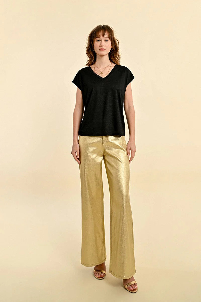 Sparkly Lurex Viscose T-Shirt Pizzazz Beloit