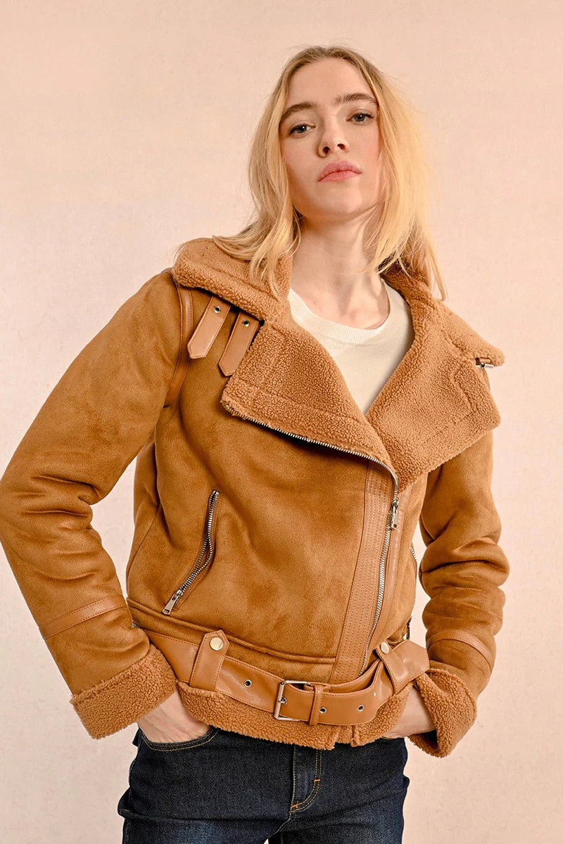 Suedette Bomber Jacket Pizzazz Beloit