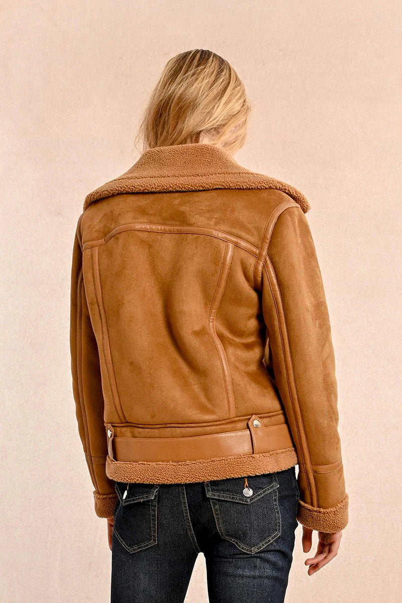 Suedette Bomber Jacket Pizzazz Beloit