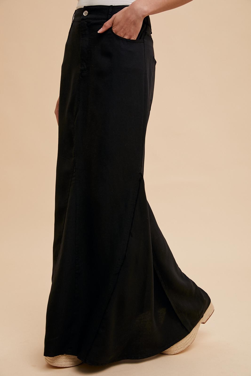 Tencel Frayed Mermaid Skirt Pizzazz Beloit