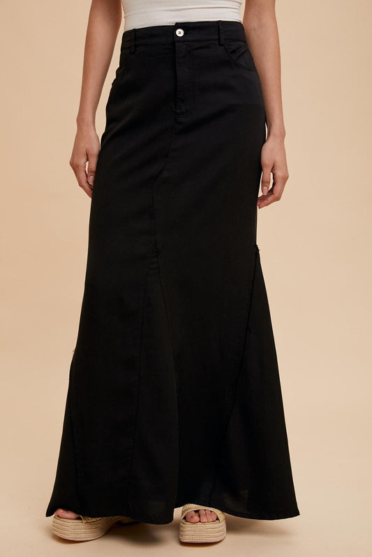 Tencel Frayed Mermaid Skirt Pizzazz Beloit