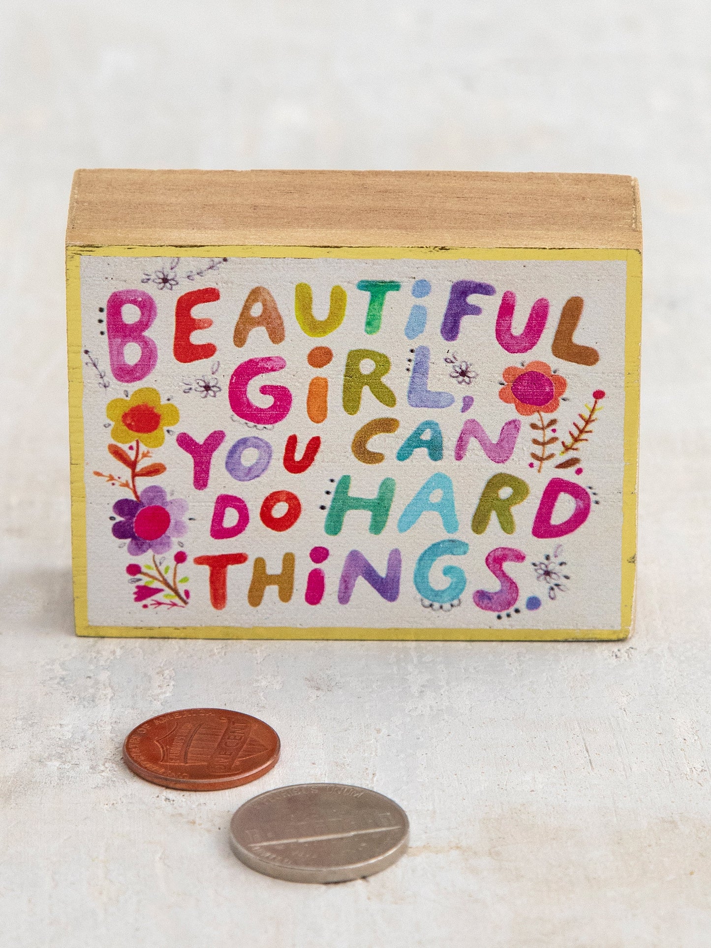 Beautiful Girl Tiny Block Keepsake