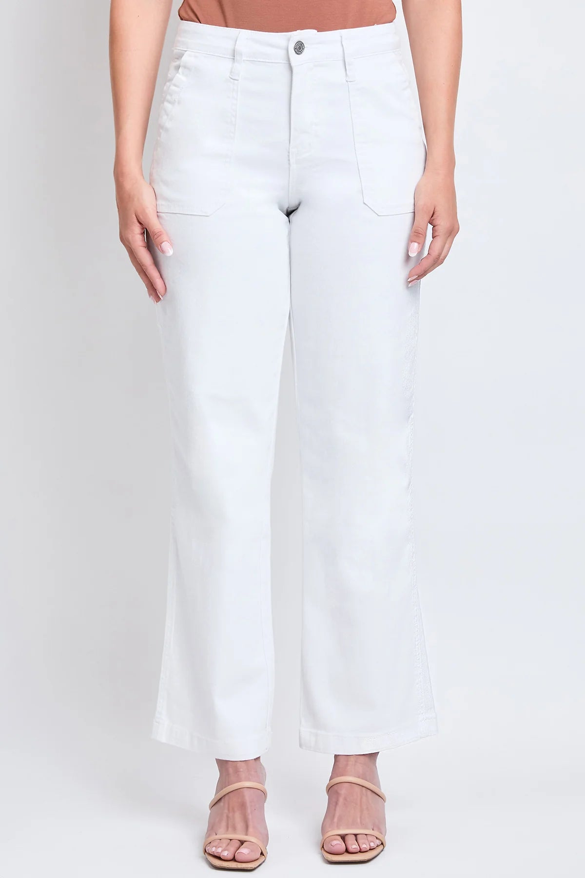 High Rise Pork Chop Wide Leg Pants