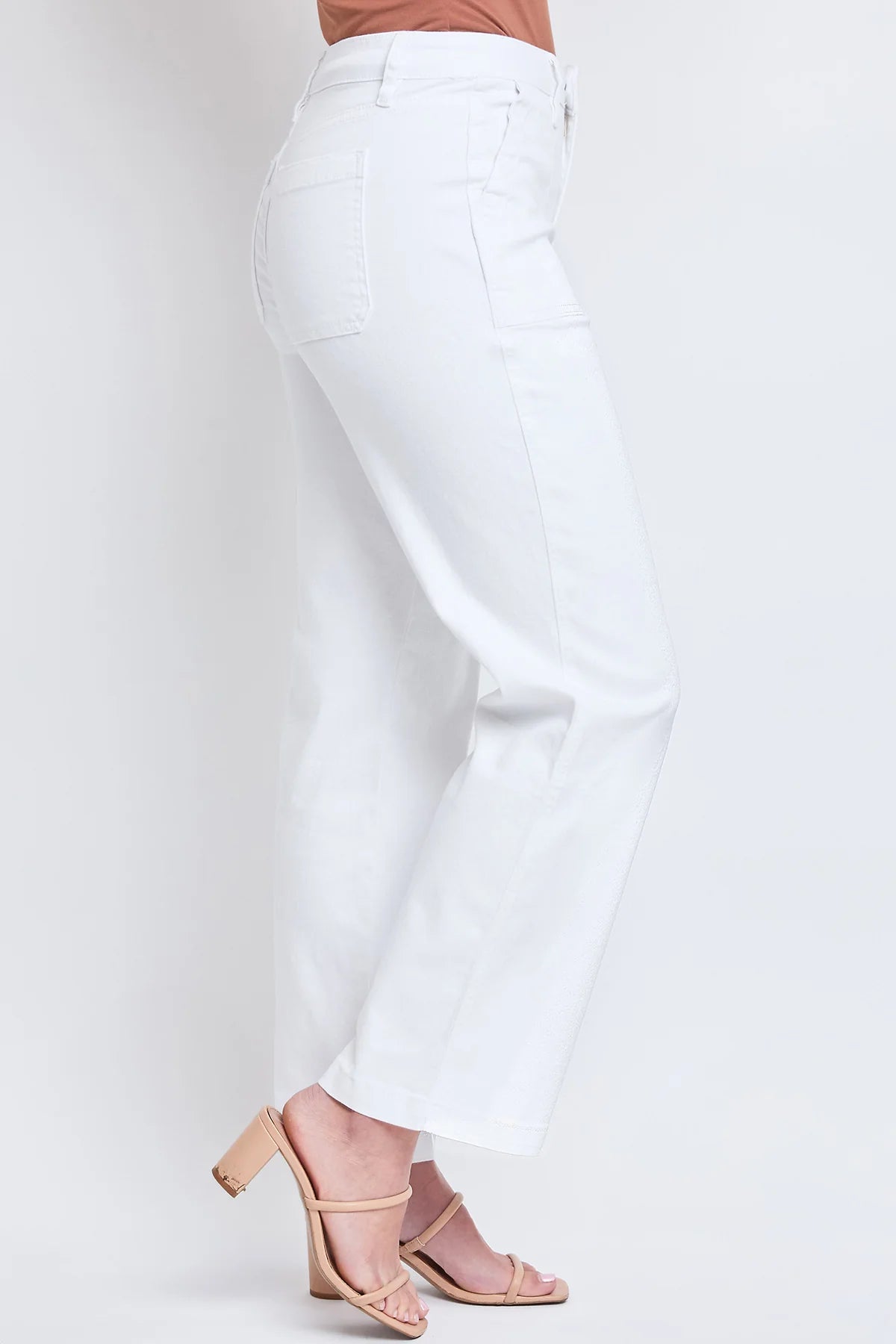 High Rise Pork Chop Wide Leg Pants
