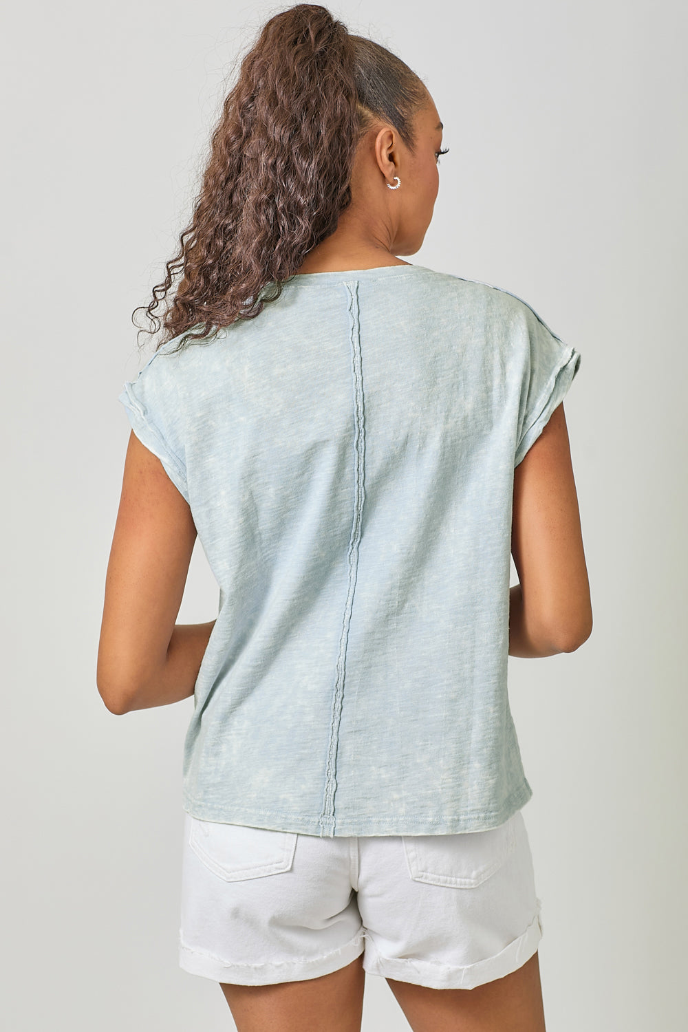 Washed Slouchy Essential Tee Back View Pizzazz Beloit