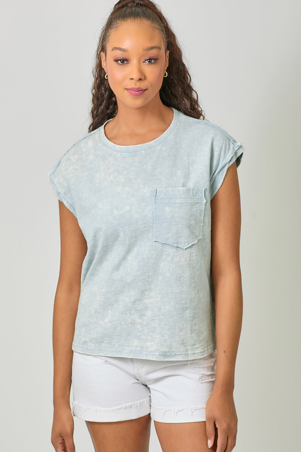 Washed Slouchy Essential Tee Pizzazz Beloit
