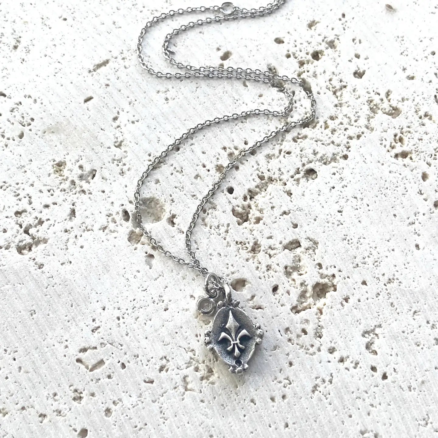 French Fleur De Lis Lys French Layering Necklace