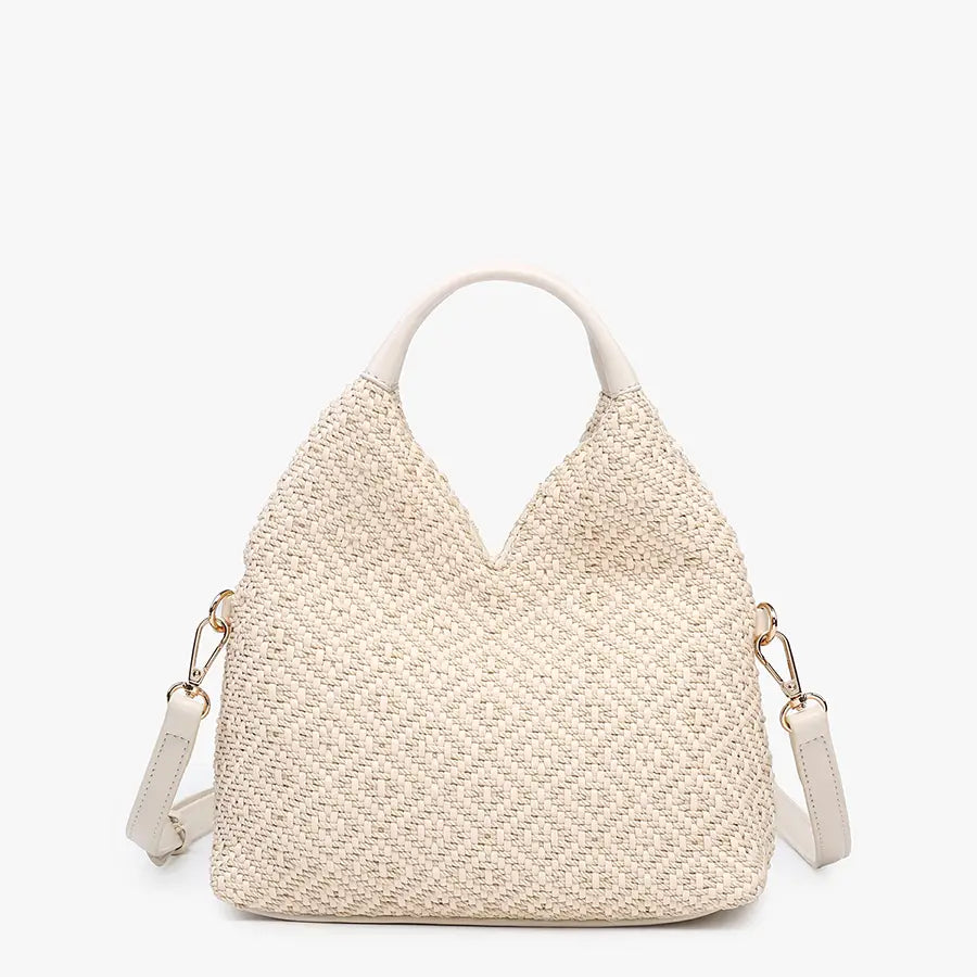 Cecily Woven Diamond Hobo