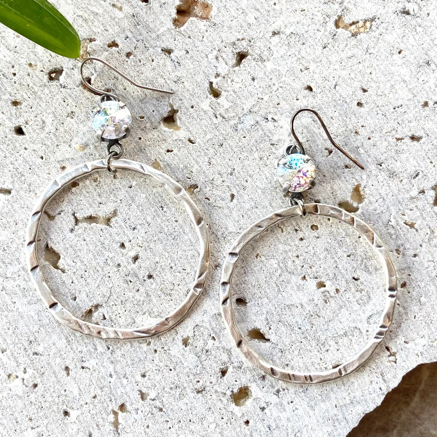 Swarovski Crystal Hoop Earrings