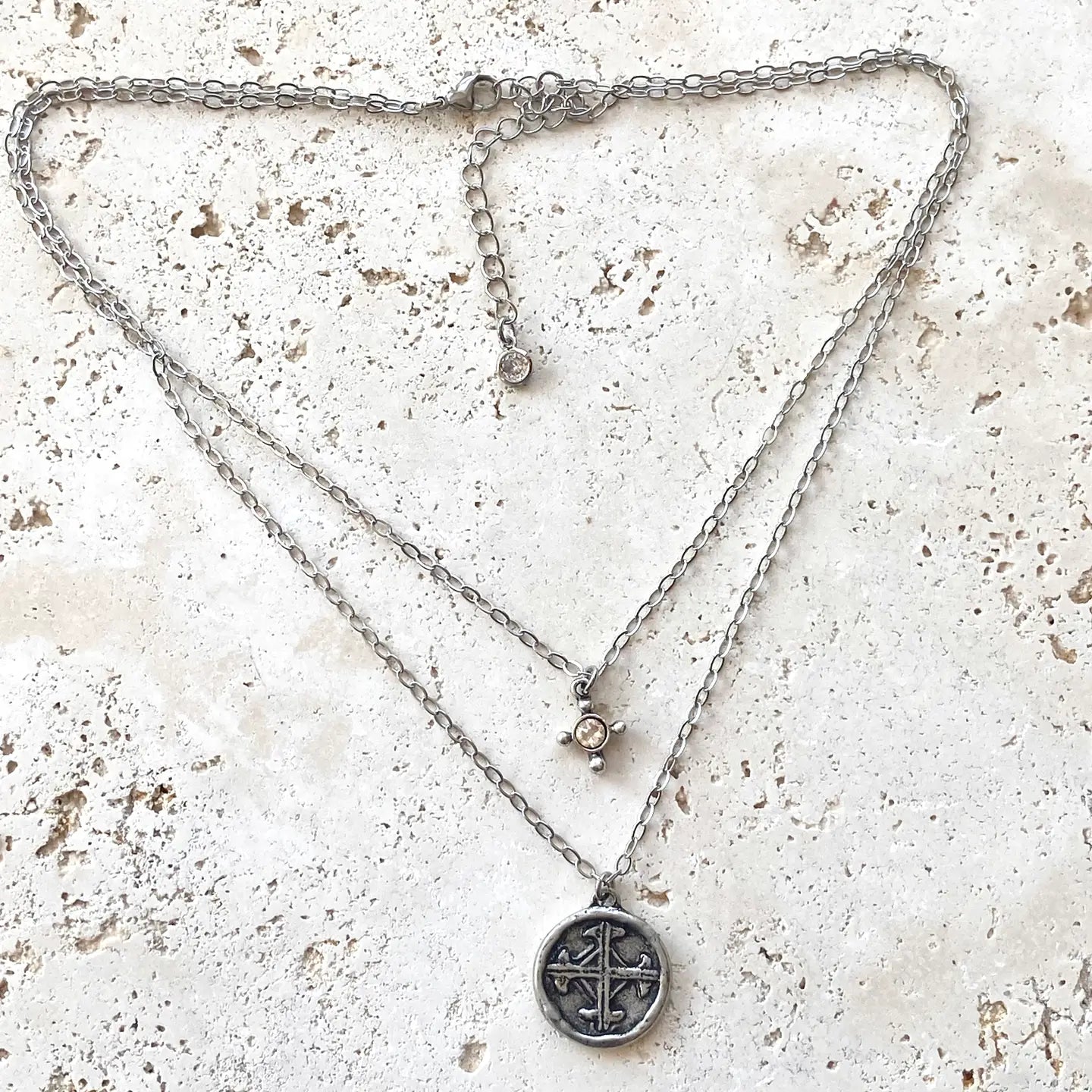Julio Prayer Serenity Cross Necklace