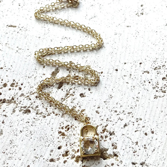 Crystal Lock Boutique Necklace