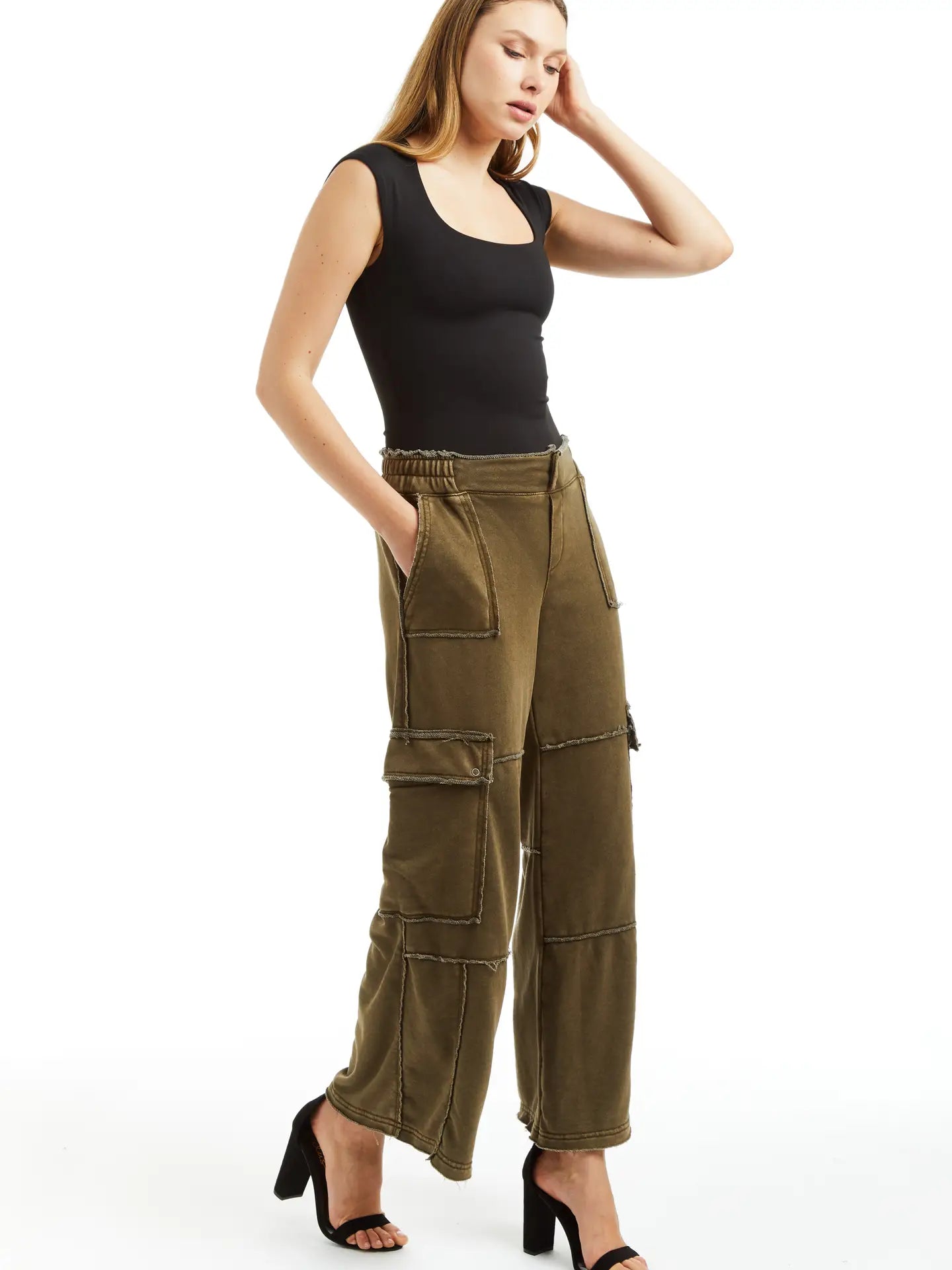 Everyday Ease Cargo Pants – Faded Olive
