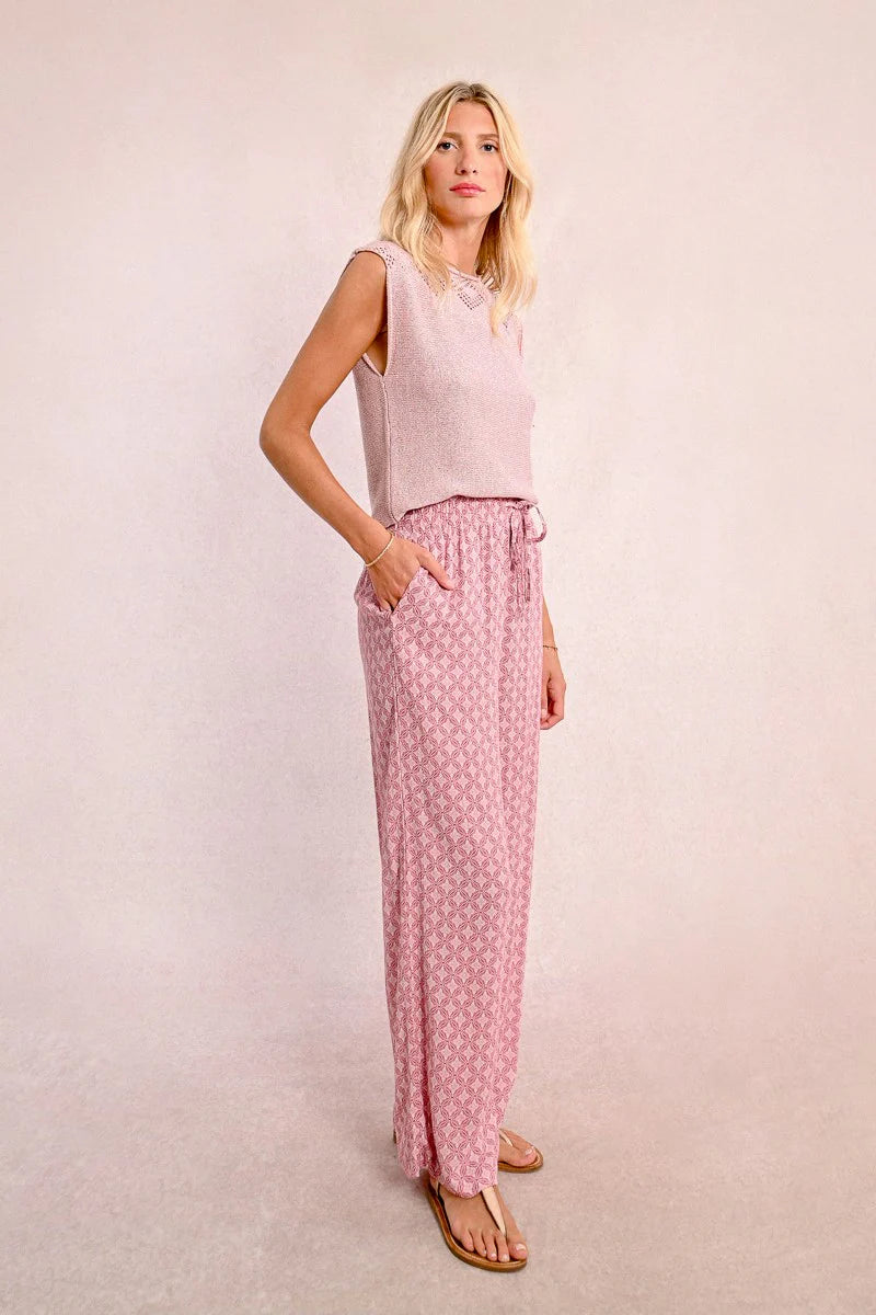 Pretty In Pink Flowy Wide Leg Pants