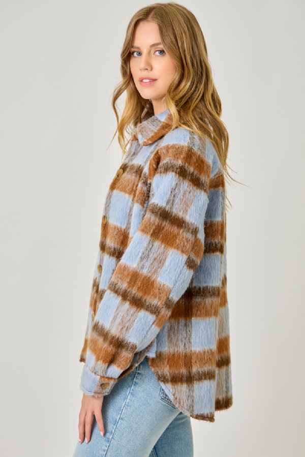 Perfectly Plaid Shirt Jacket