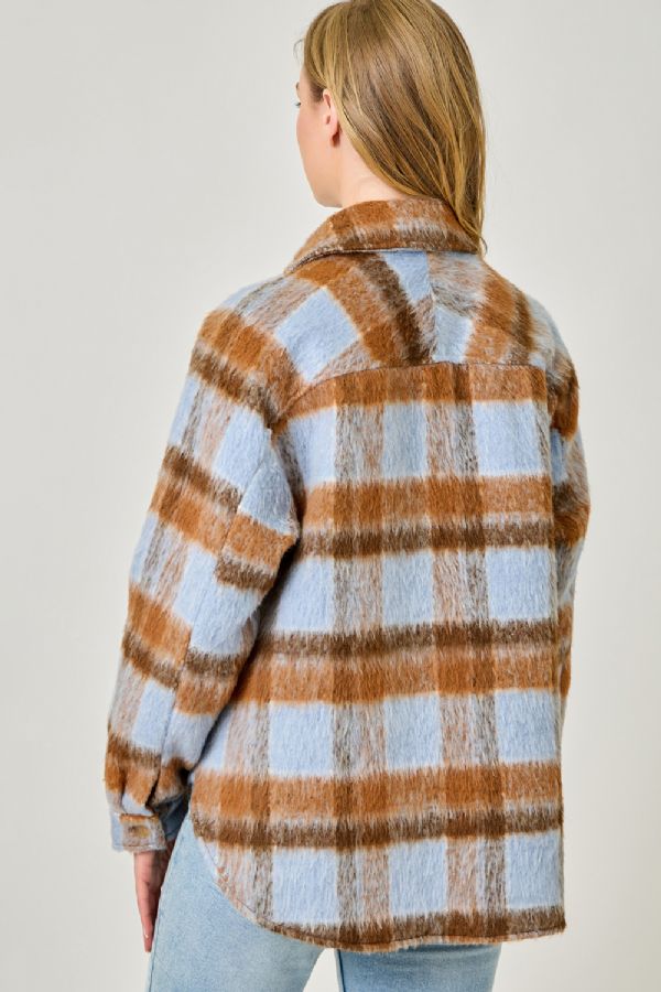 Perfectly Plaid Shirt Jacket