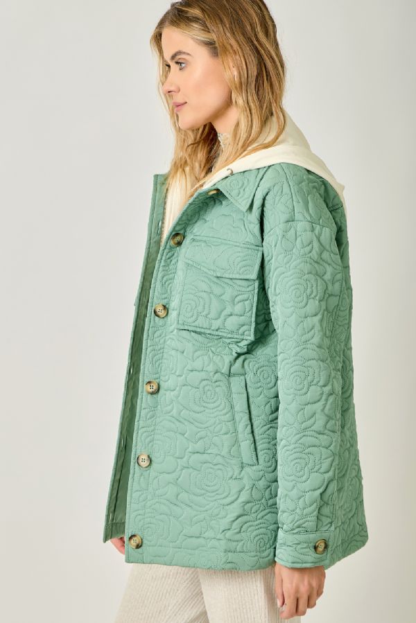 Bloom & Cozy Twofer Quilted Jacket