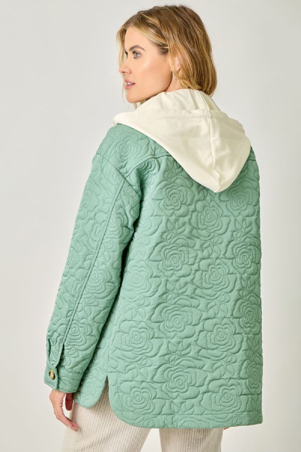 Bloom & Cozy Twofer Quilted Jacket