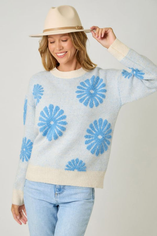 Petal Soft Flocked Sweater