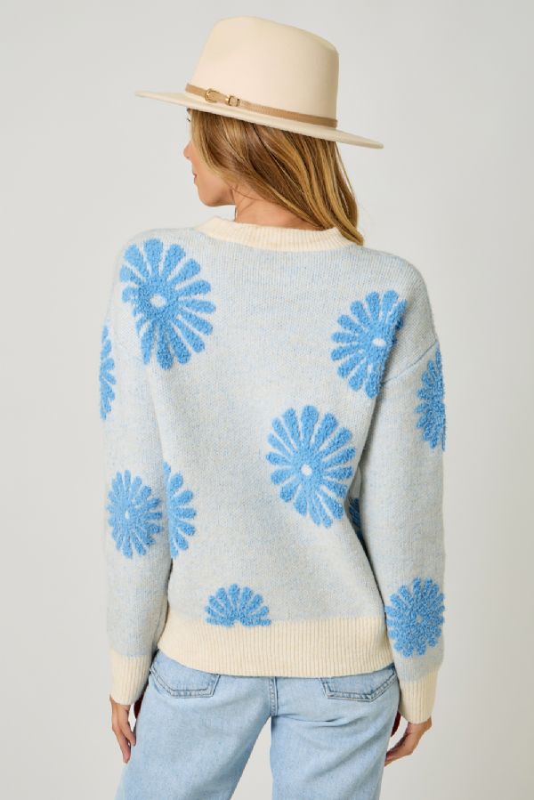Petal Soft Flocked Sweater