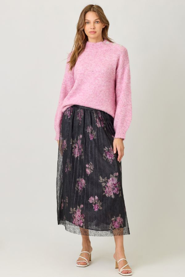 Shimmer & Shine Mock Neck Sweater