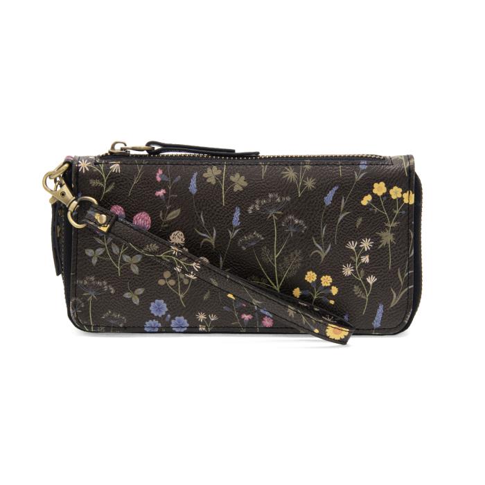 Multi Floral Chloe Printed Zip Around Wallet/ Wristlet