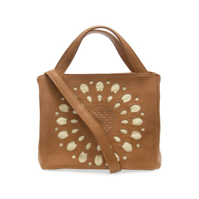 Flora Laser Cut Out Crossbody Tote