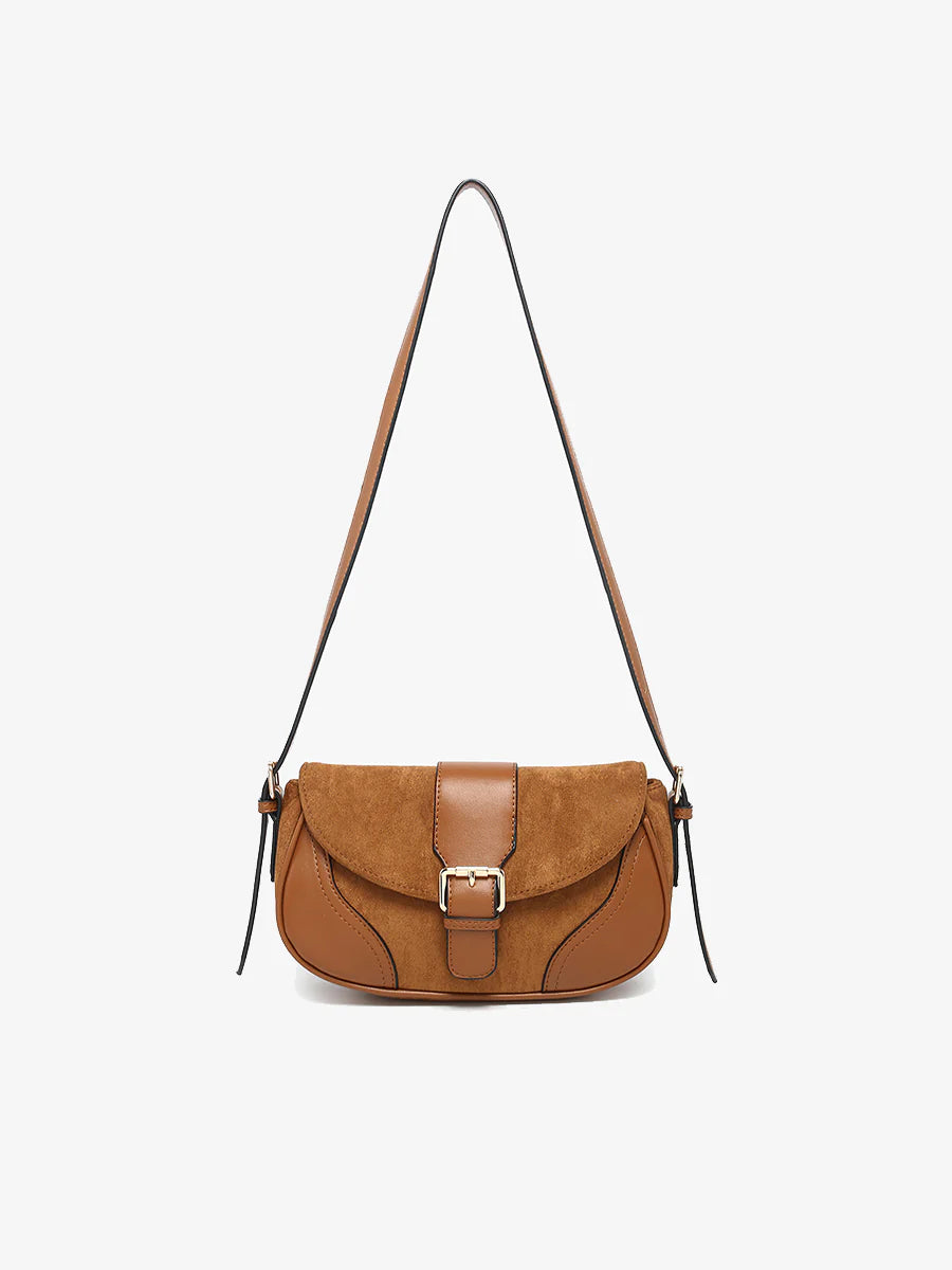 Duffy Vegan Suede Shoulder Bag