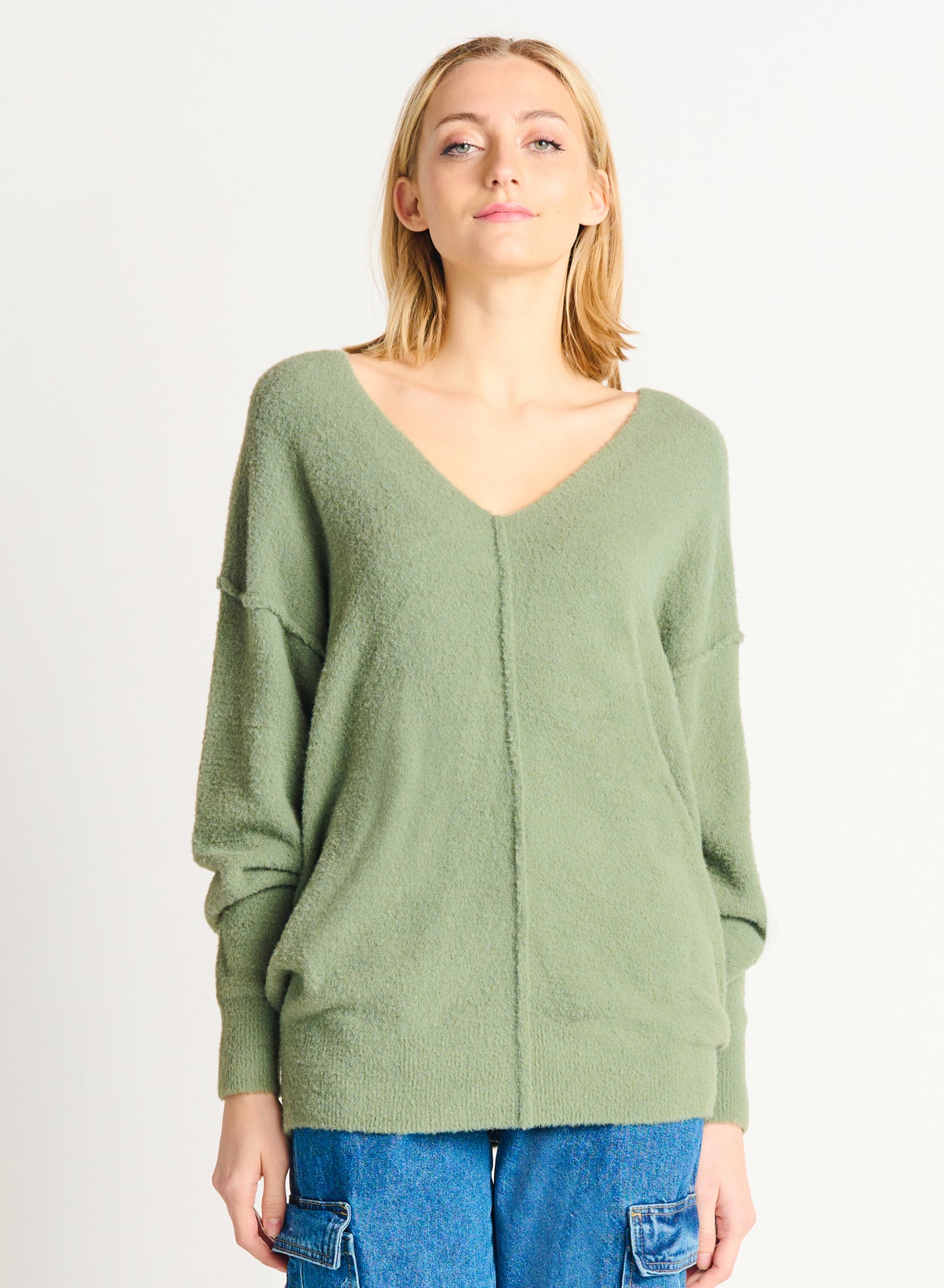 Ultra Snuggly V-Neck Sweater